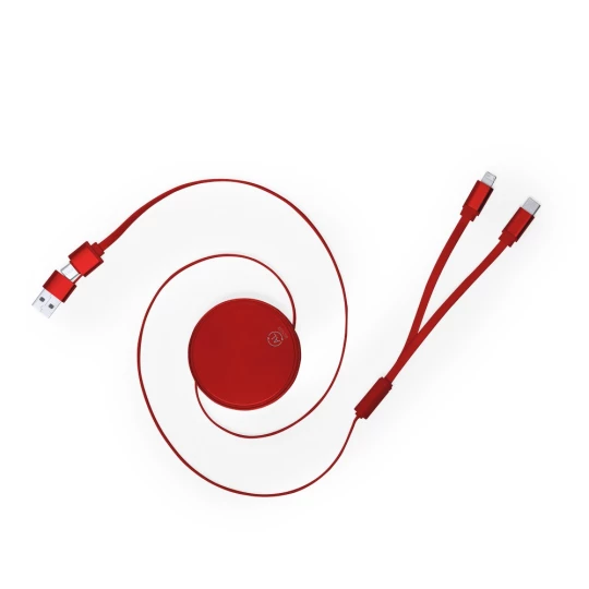 Zwijany kabel do ładowania i synchronizacji z aluminium z recyklingu (V2012-05)