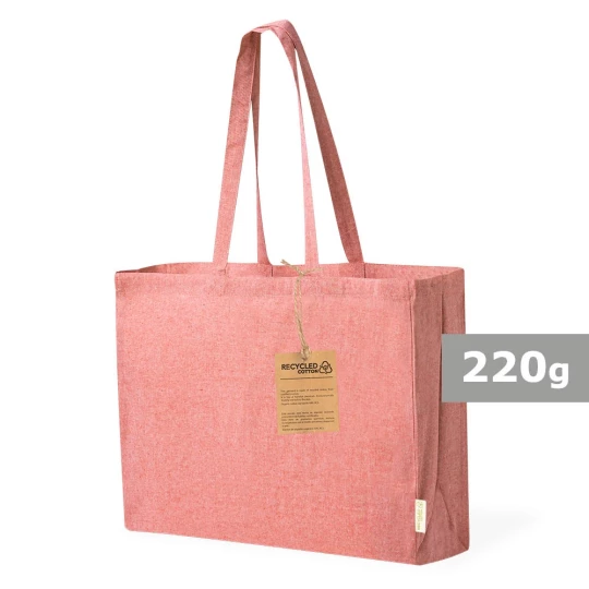 Torba z bawełny z recyklingu na zakupy (V2130-05)