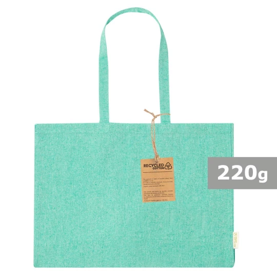 Torba z bawełny z recyklingu na zakupy (V2130-06)