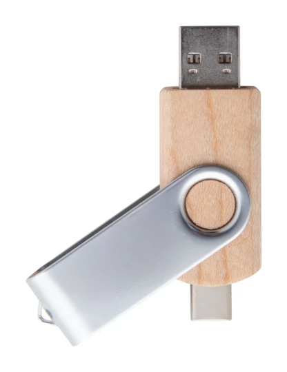BooSpin pendrive USB OTG - naturalny (AP897091_16GB)
