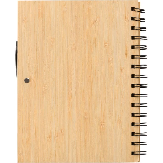 Bambusowy notatnik A5, długopis (V0200-17)