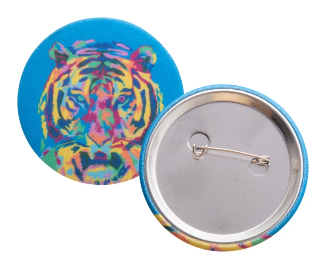 PinBadge RPET Maxi pin / przypinka - biały (AP716725)