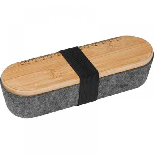 Organizer na biurko / piórnik - ciemnoszary - (GM-23859-77)