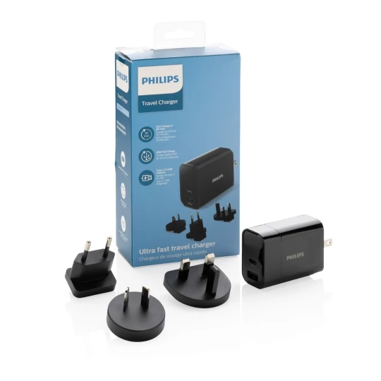 Uniwersalna ładowarka Philips 30W, adapter podróżny (P301.181)