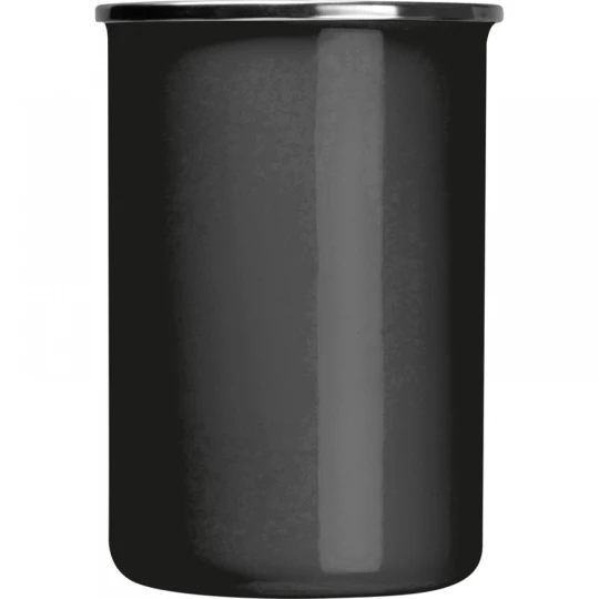 Kubek metalowy emaliowany 550 ml - czarny - (GM-83857-03)