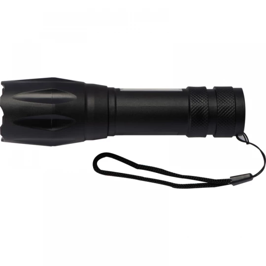 Latarka z COB - czarny - (GM-93851-03)