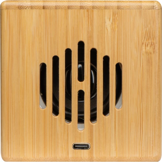 Głośnik bluetooth bambusowy - beżowy - (GM-33957-13)