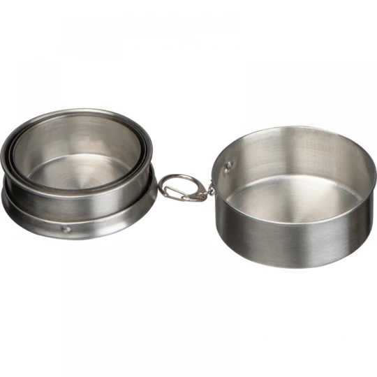 Składany stalowy kubek 250 ml - szary - (GM-83992-07)