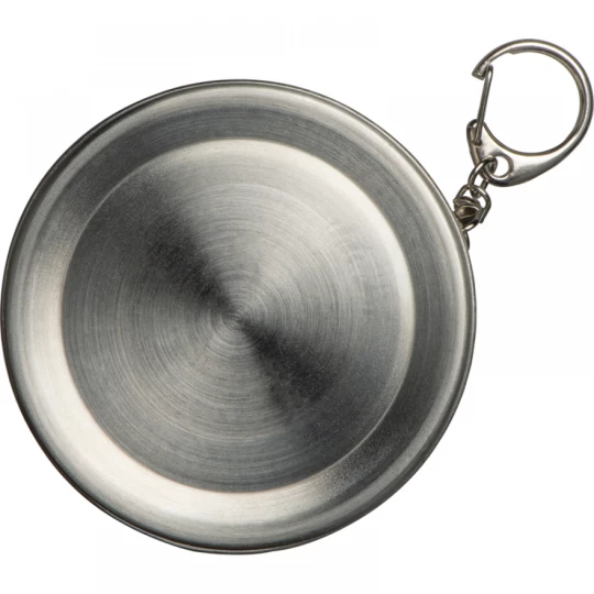 Składany stalowy kubek 250 ml - szary - (GM-83992-07)