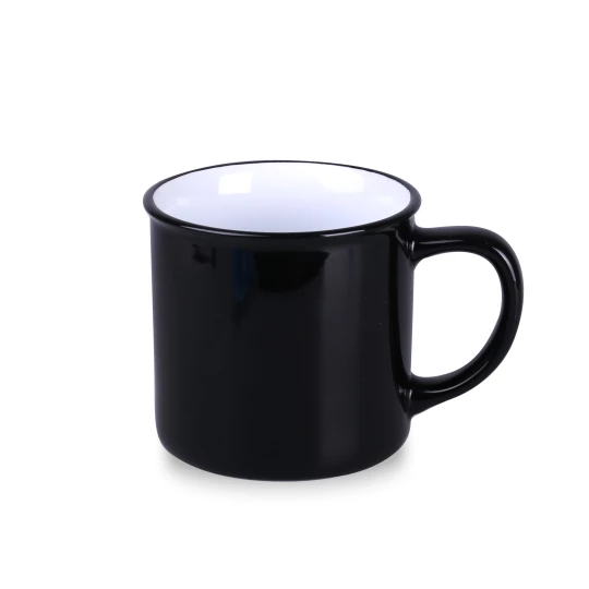 Kubek Loft 300ml czarny/biały (M513)