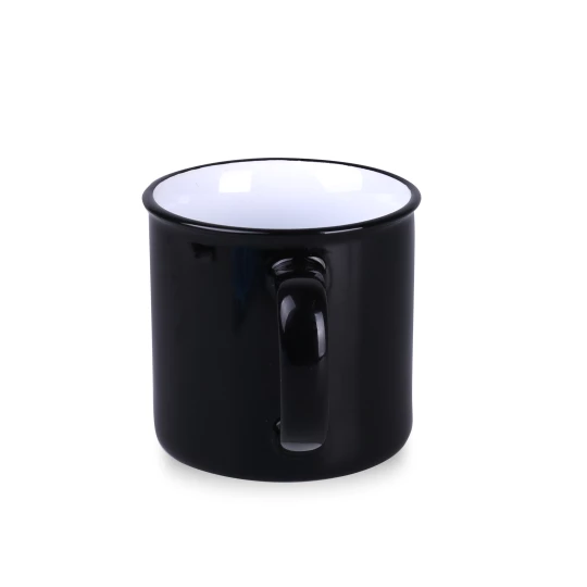 Kubek Loft 300ml czarny/biały (M513)