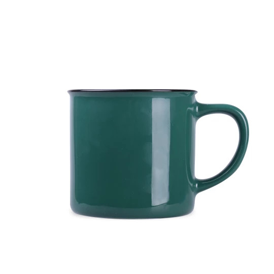 Kubek Loft 300ml ciemnozielony/biały (M513)