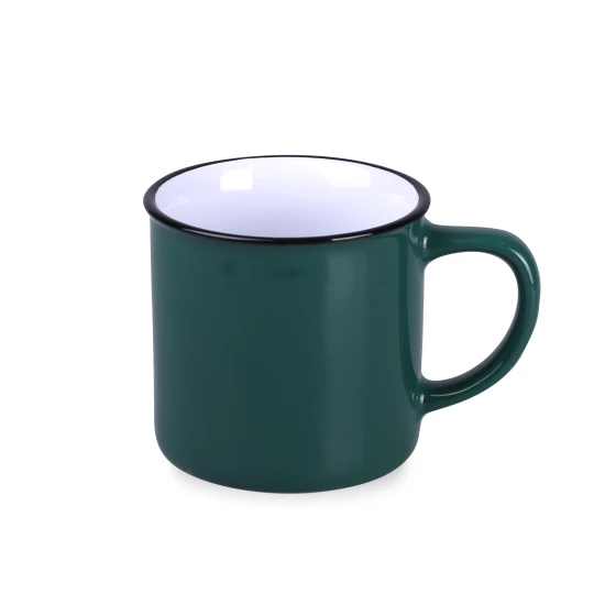 Kubek Loft 300ml ciemnozielony/biały (M513)
