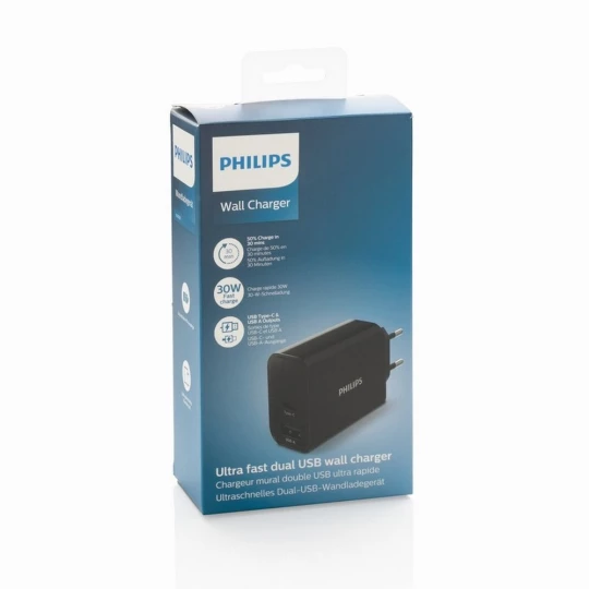 Szybka ładowarka ścienna 30W Philips (P301.081)