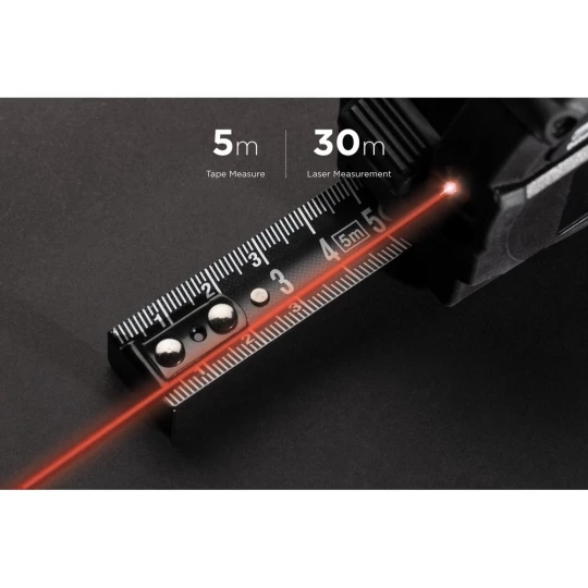 Miara 5m, dalmierz laserowy 30m Gear X (P113.211)