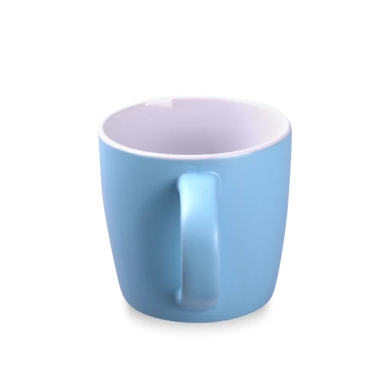 Kubek Handy Velvet 320ml baby blue/biały (M524)