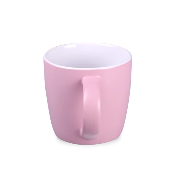 Kubek Handy Velvet 320ml rose pink/biały (M524)