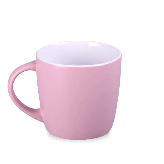Kubek Handy Velvet 320ml rose pink/biały (M524)