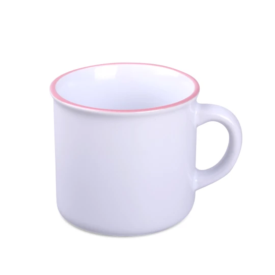 Kubek Loft Art 290ml biały/różowy (M519)
