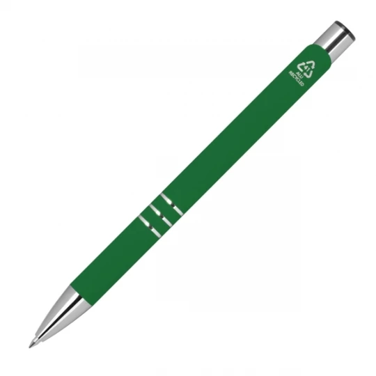 Długopis metalowy półżelowy DUNMORE - zielony (GE-3991-09)