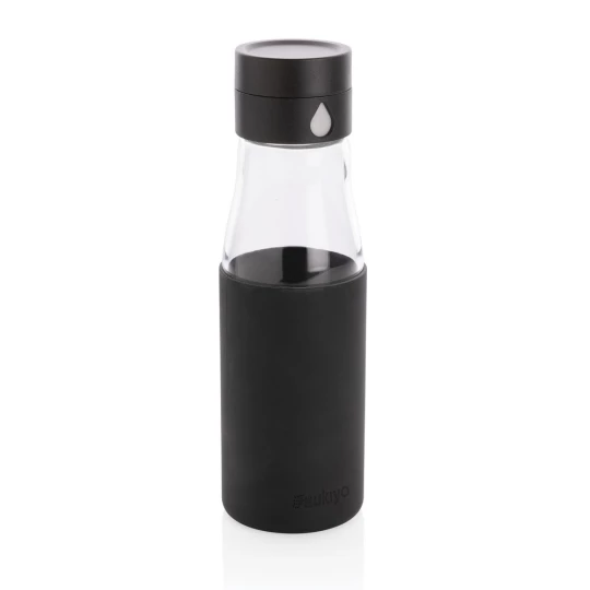 Szklana butelka 650 ml Ukiyo, monitorująca ilość wypitej wody (P436.721)