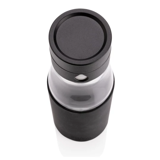 Szklana butelka 650 ml Ukiyo, monitorująca ilość wypitej wody (P436.721)