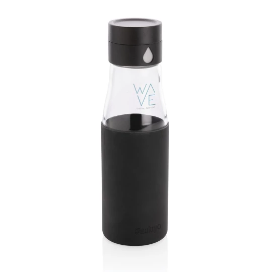 Szklana butelka 650 ml Ukiyo, monitorująca ilość wypitej wody (P436.721)