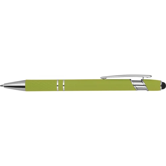 Długopis aluminiowy touch pen - jasnozielony - (GM-13689-29)