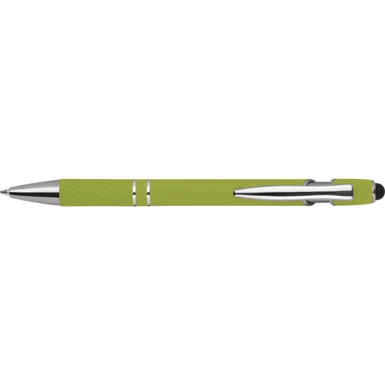 Długopis aluminiowy touch pen - jasnozielony - (GM-13689-29)