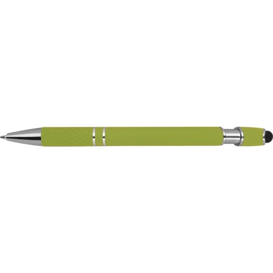 Długopis aluminiowy touch pen - jasnozielony - (GM-13689-29)