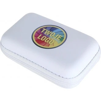 Zestaw power bank 2200 mAh, ładowarka i wtyczka EU - biały - (GM-20081-06)