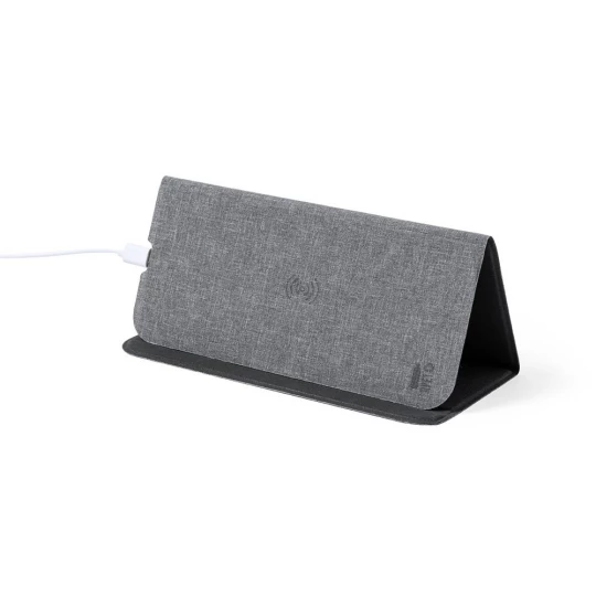 Podkładka pod mysz RPET, ładowarka bezprzewodowa 10W (V8322-15)