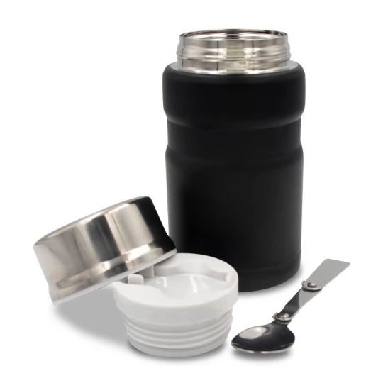 Termiczny pojemnik na żywność 650 ml Air Gifts, składana łyżka | Jonathan (V9962-03)