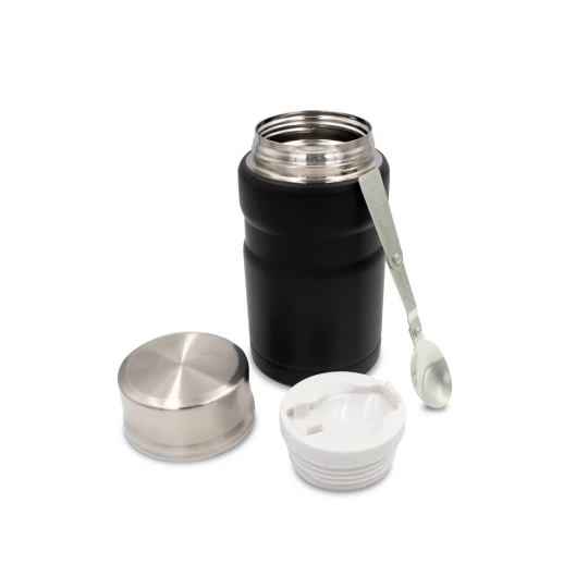 Termiczny pojemnik na żywność 650 ml Air Gifts, składana łyżka | Jonathan (V9962-03)