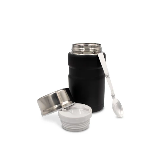 Termiczny pojemnik na żywność 650 ml Air Gifts, składana łyżka | Jonathan (V9962-03)