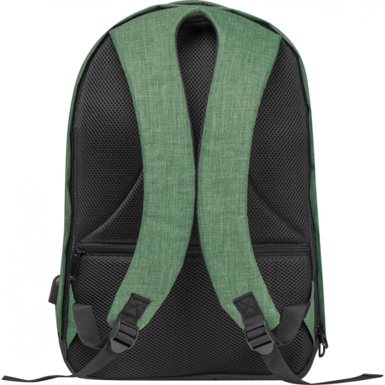 Plecak z USB - zielony - (GM-63589-09)