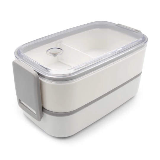 Pudełka śniadaniowe 2 szt., 2x700 ml, sztućce | Cash (V7246-02)