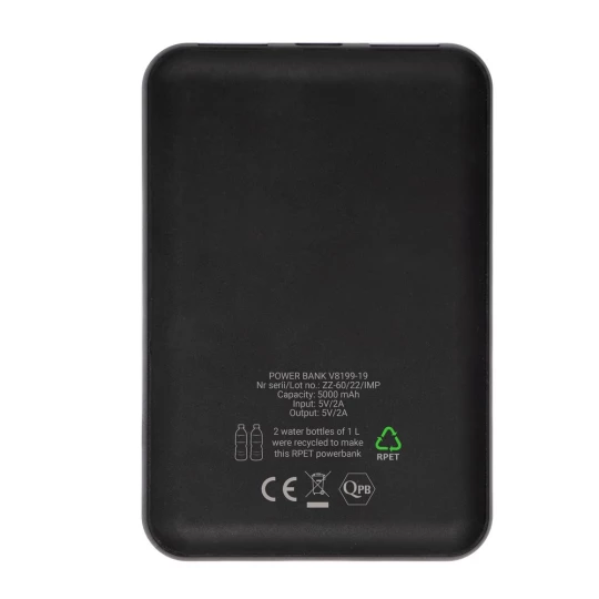 Power bank 5000 mAh RPET | Russo (V8199-19)