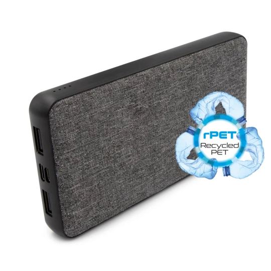 Power bank 8000 mAh RPET | Edgar (V8296-19)