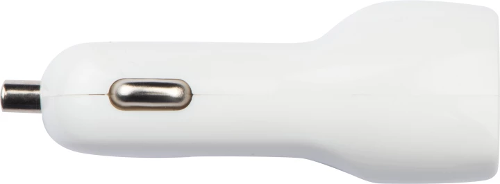 Zestaw ładowarka samochodowa i wtyczka ładująca USB i USB typu C - biały - (GM-32516-06)