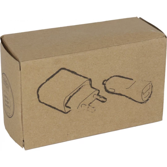 Zestaw ładowarka samochodowa i wtyczka ładująca USB i USB typu C - biały - (GM-32516-06)