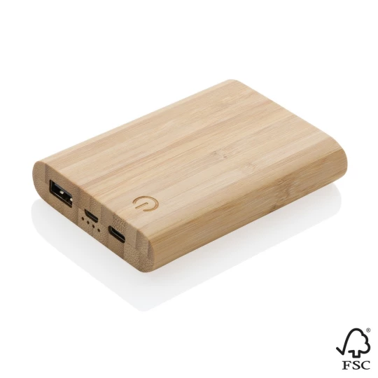 Bambusowy power bank 5000 mAh (P322.259)