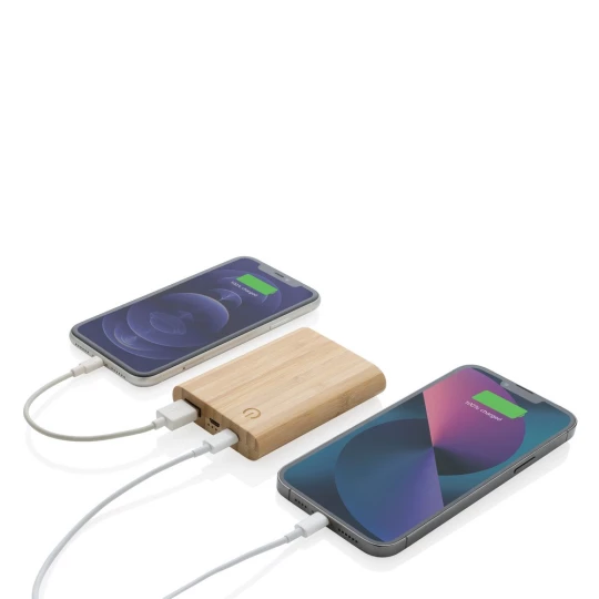 Bambusowy power bank 5000 mAh (P322.259)