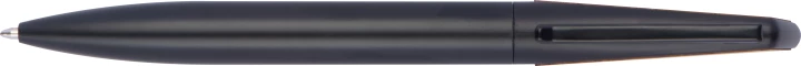 Metalowy długopis z bambusowym wykończeniem - czarny - (GM-12537-03)
