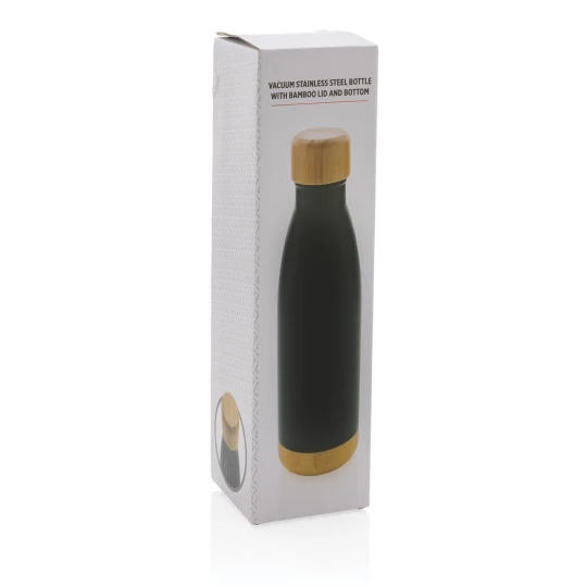 Butelka termiczna 700 ml, bambusowy element (P436.791)