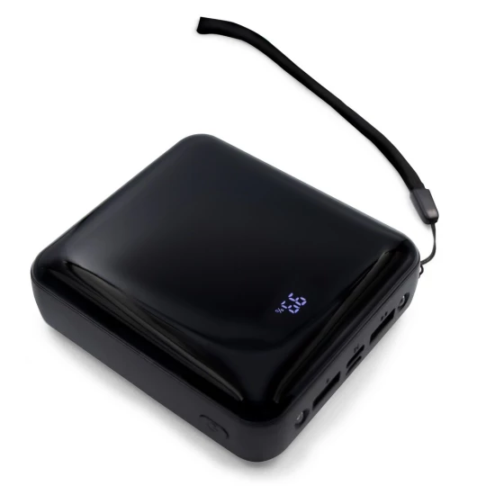 Power bank 10000 mAh, 3 kable do ładowania w komplecie | Tim (V0903-03)