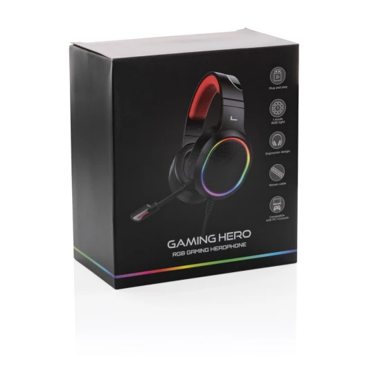 Gamingowe słuchawki nauszne RGB Gaming Hero (P329.271)