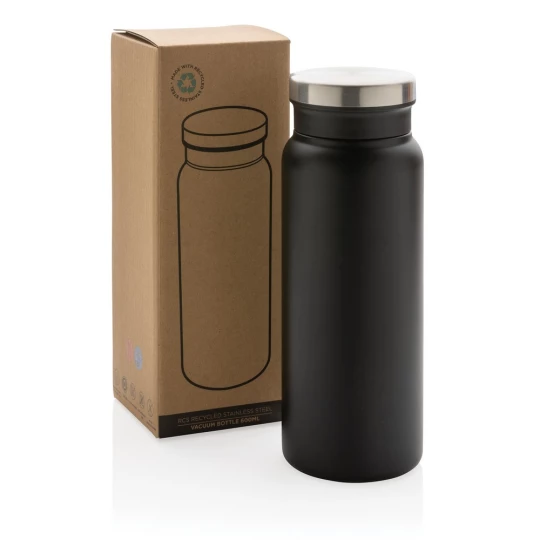 Butelka termiczna 600 ml, stal nierdzewna z recyklingu (P433.021)