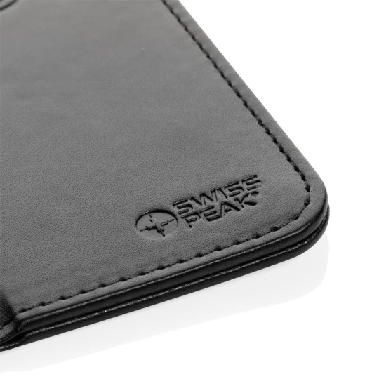 Podkładka pod mysz Swiss Peak, ładowarka bezprzewodowa 10W, PU z recyklingu (P300.241)