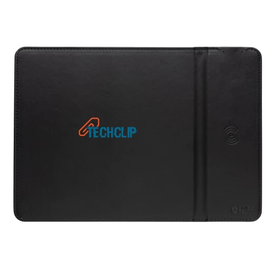 Podkładka pod mysz Swiss Peak, ładowarka bezprzewodowa 10W, PU z recyklingu (P300.241)